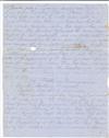(CIVIL WAR--CONFEDERATE.) An early manuscript Confederate dispatch on Gettysburg.
